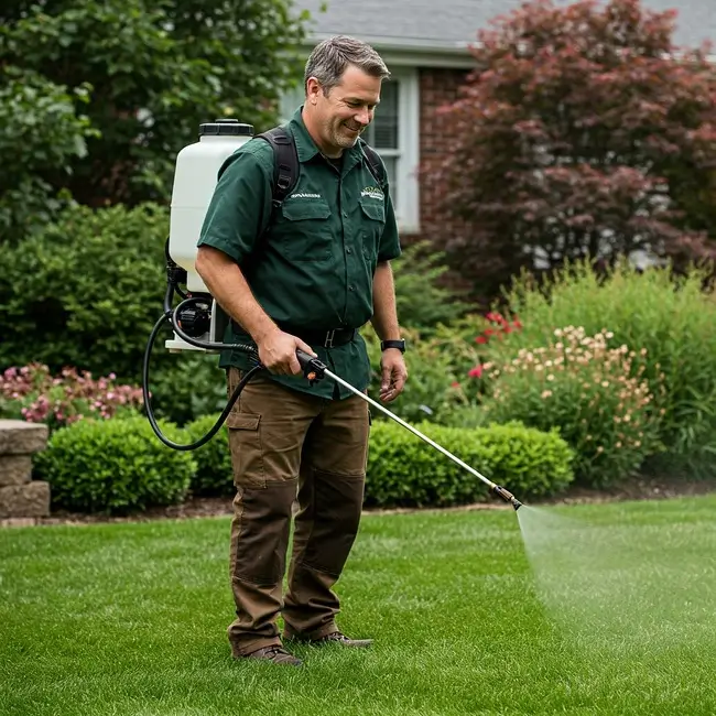 Turn key lawn spray service provided by Velocity Green