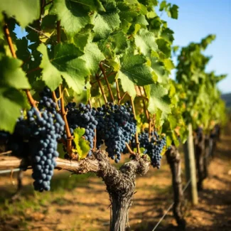 Niagara vineyard grapes